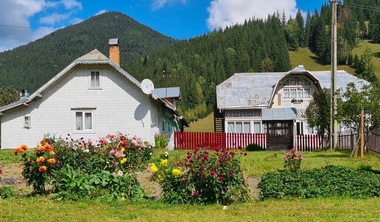 el pueblo Ciocanesti Bucovina