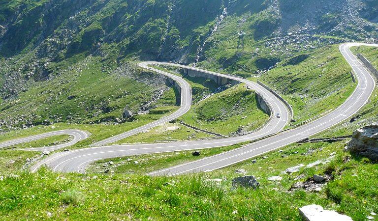 la carretera Transfagarasan Rumania