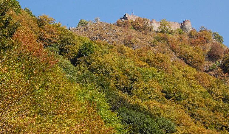 El castillo de Poienari rumania