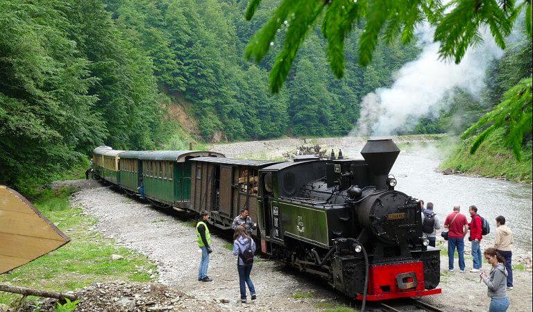 Mocanita el tren de vapor rumania