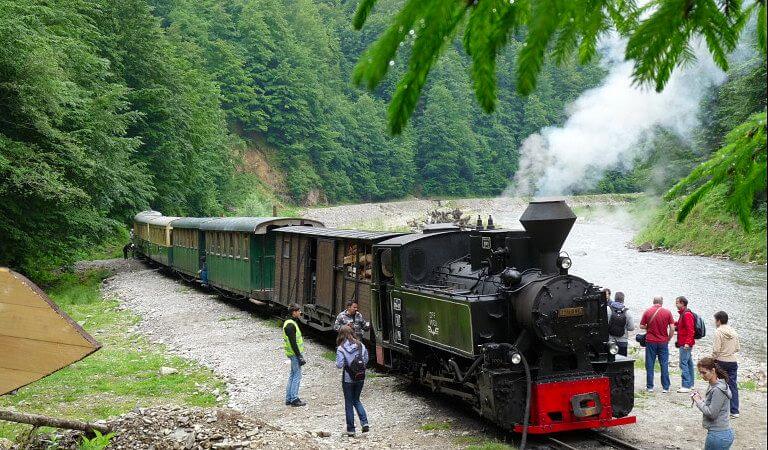 Mocanita el tren de vapor rumania