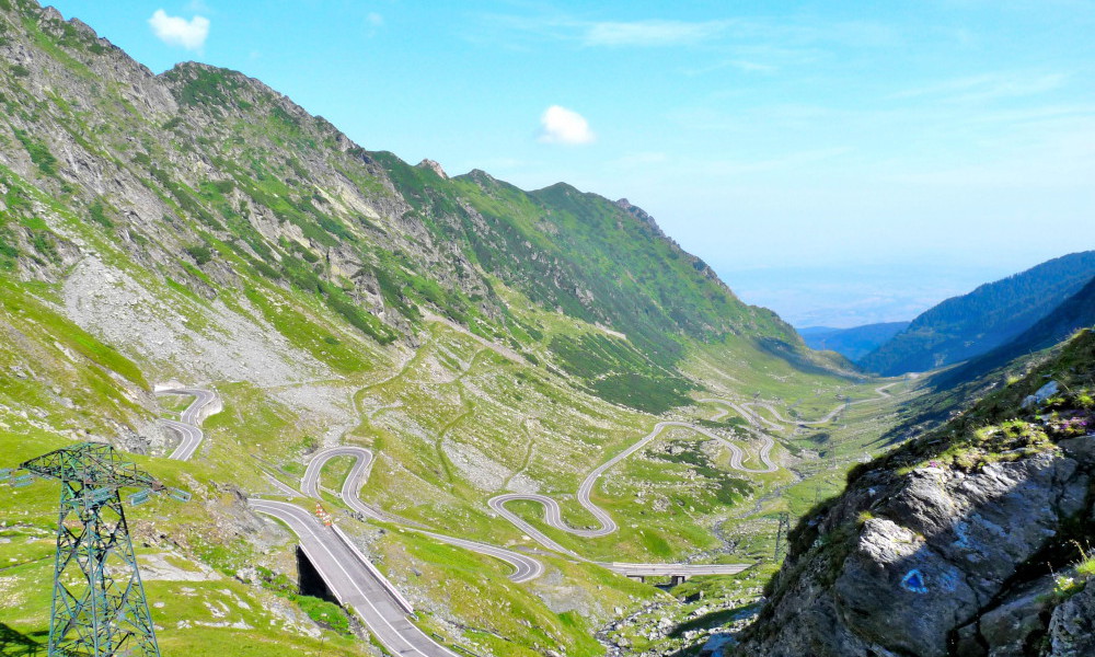 la carretera Transfagarasan