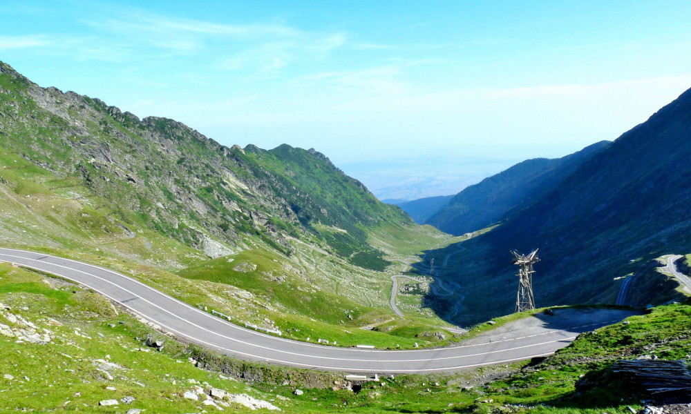 la carretera Transfagarasan Rumania