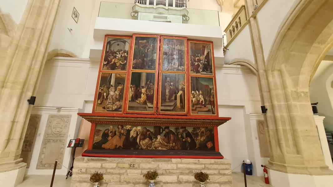 el altar catedral luterana de Sibiu