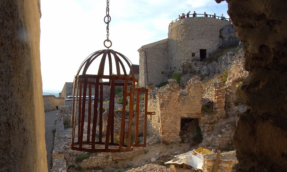 interior de la fortaleza de Rasnov