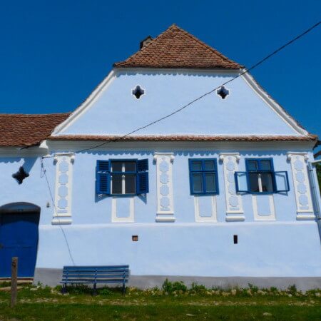 El pueblo Viscri, Transilvania, Rumania