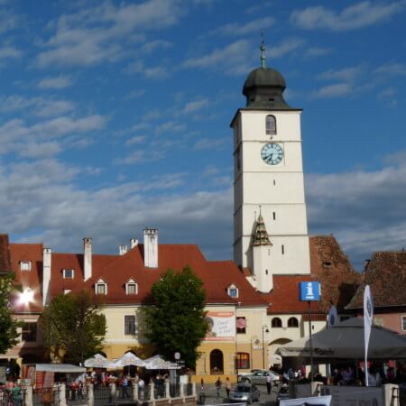 Calle de la muralla, Sibiu, Rumania