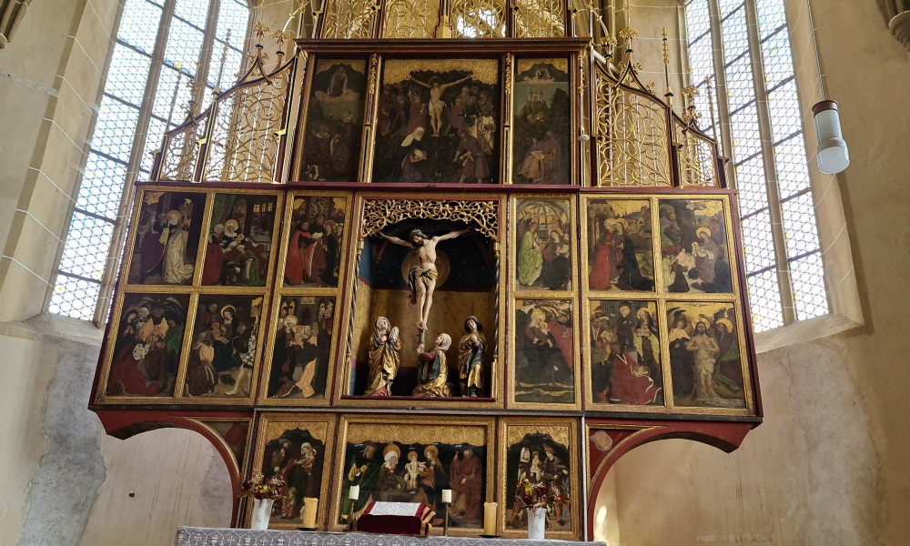 el altar Iglesia fortificada de Biertan