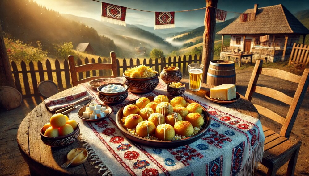 Cómo se cocina la mămăligă tradicional en Rumanía Preparación artesanal de mămăligă rumana en caldero