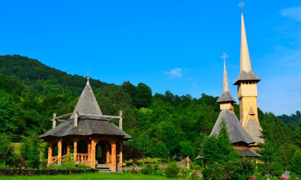 El monasterio Barsana, Maramures, Rumania